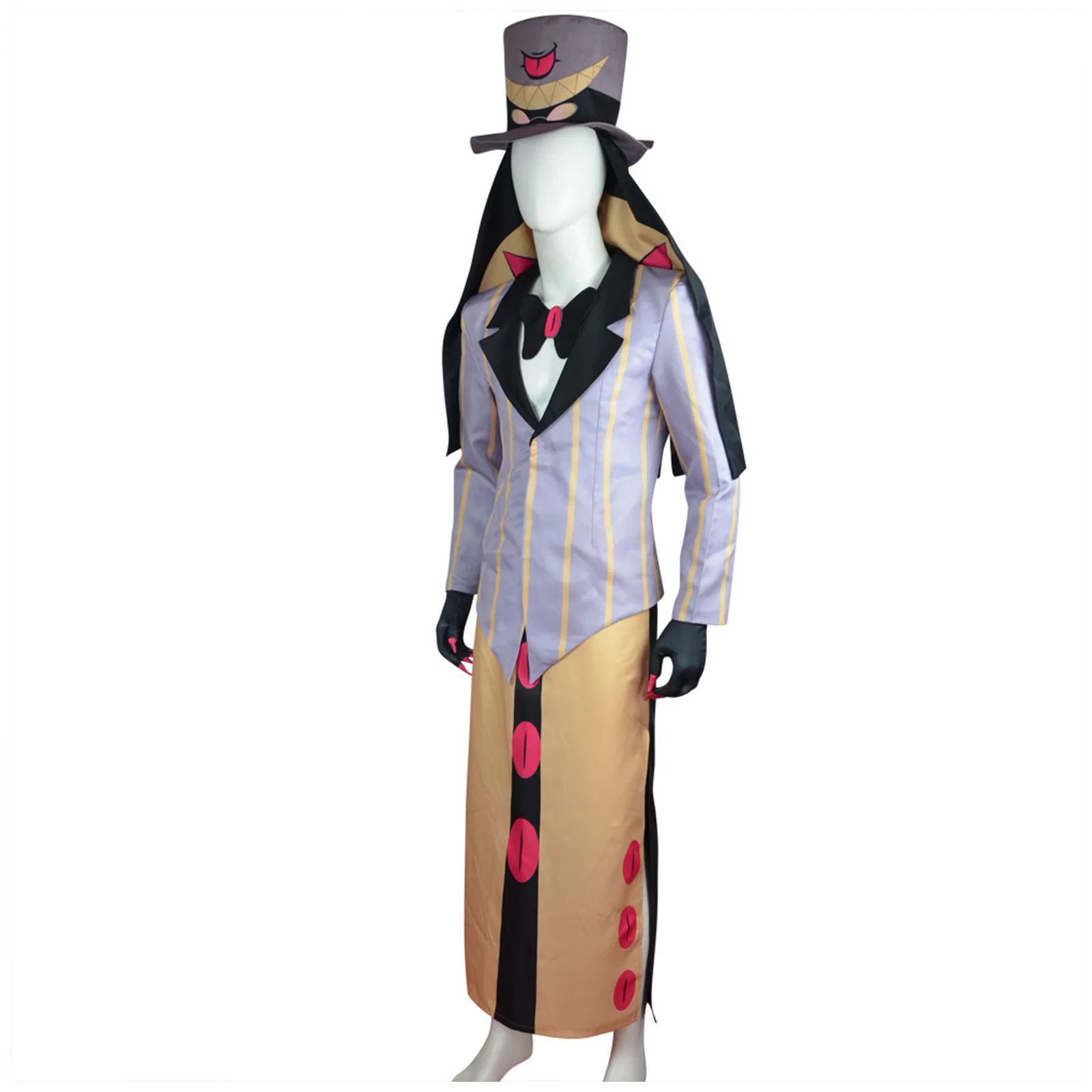 Anime senhor pentious cosplay trajes chapéu gravata borboleta calças vestido roupa para homens mulheres halloween carnaval festa disfarce terno