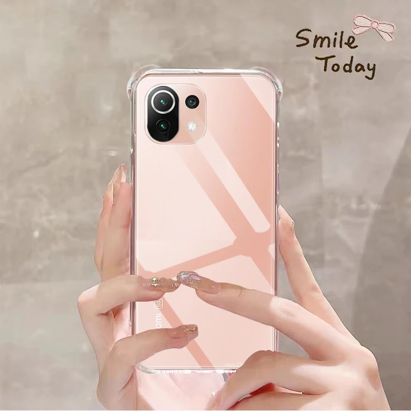 Clear Phone Case for Xiaomi 11 Lite 5G NE TPU Transparent Case for Xiaomi11 11Lite 6.55\