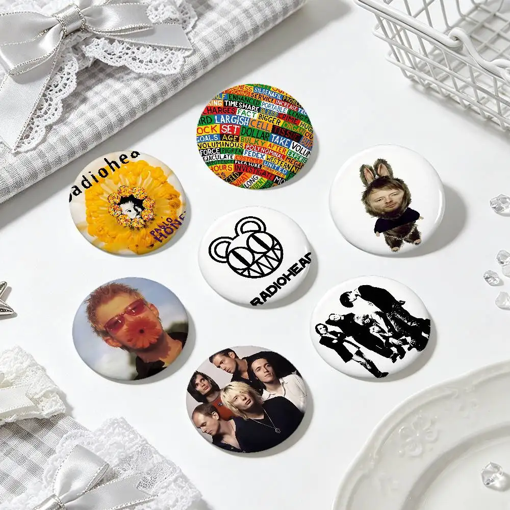 R-Radiohead Rock Band For Clothes Anime Enamel Pin Cute Things Cartoon Cosplay Badges On Backpack Brooch Art Gifts