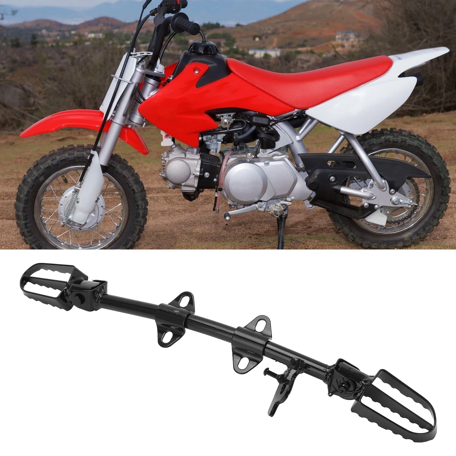 Suporte de pedal resistente e durável: adequado para motocicletas off-road de várias marcas, como SDG e SSR. liga de alta resistência