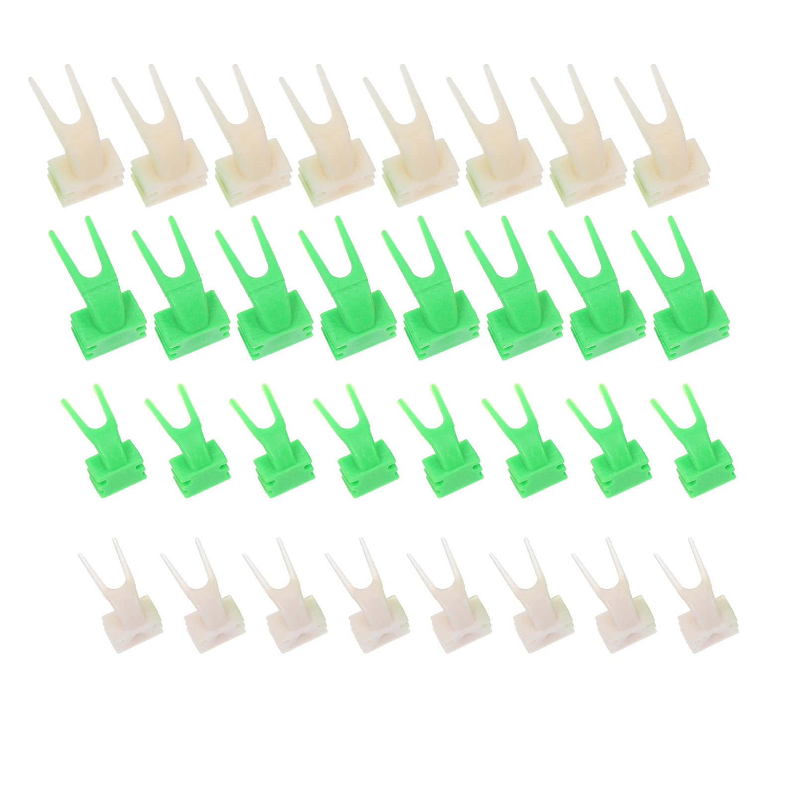 

100 pcs Fruit Fork Vegetable Bird Plastic Feeders Lightweight Portable Feeding Accessory Birdcage Apparatus Stick Holder Pet