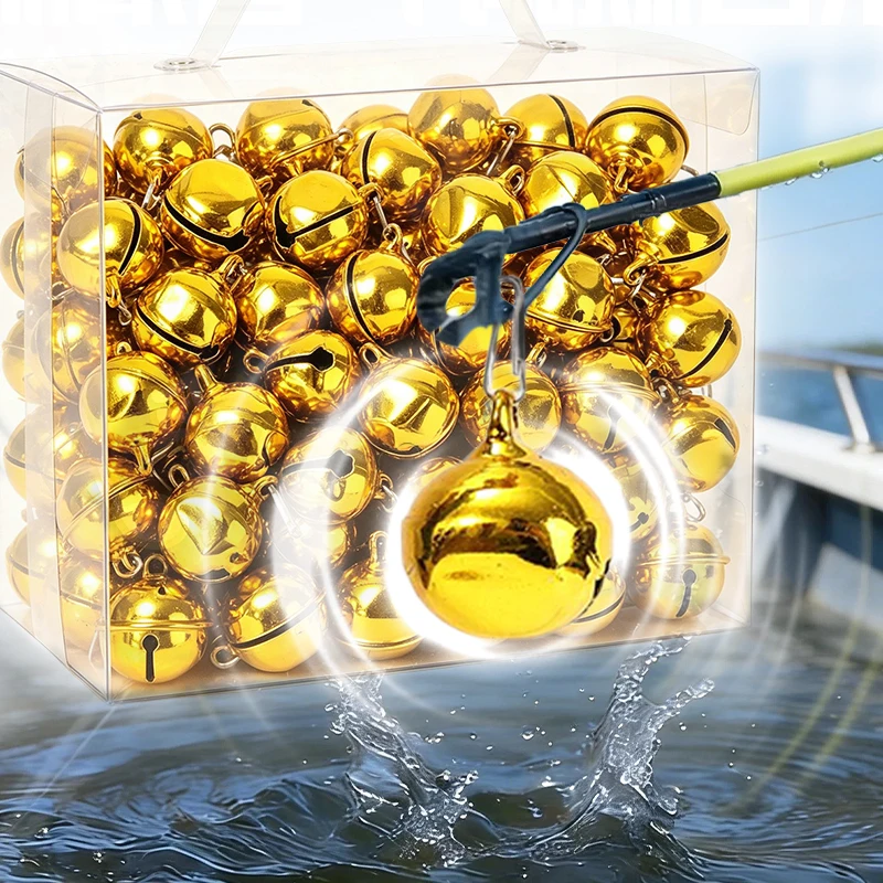 5/100Pcs Fishing Bite Alarm Bells, Portable Essential Fishing Tools for Anglers, Lightweight Warning Bells for Night Day Fishing