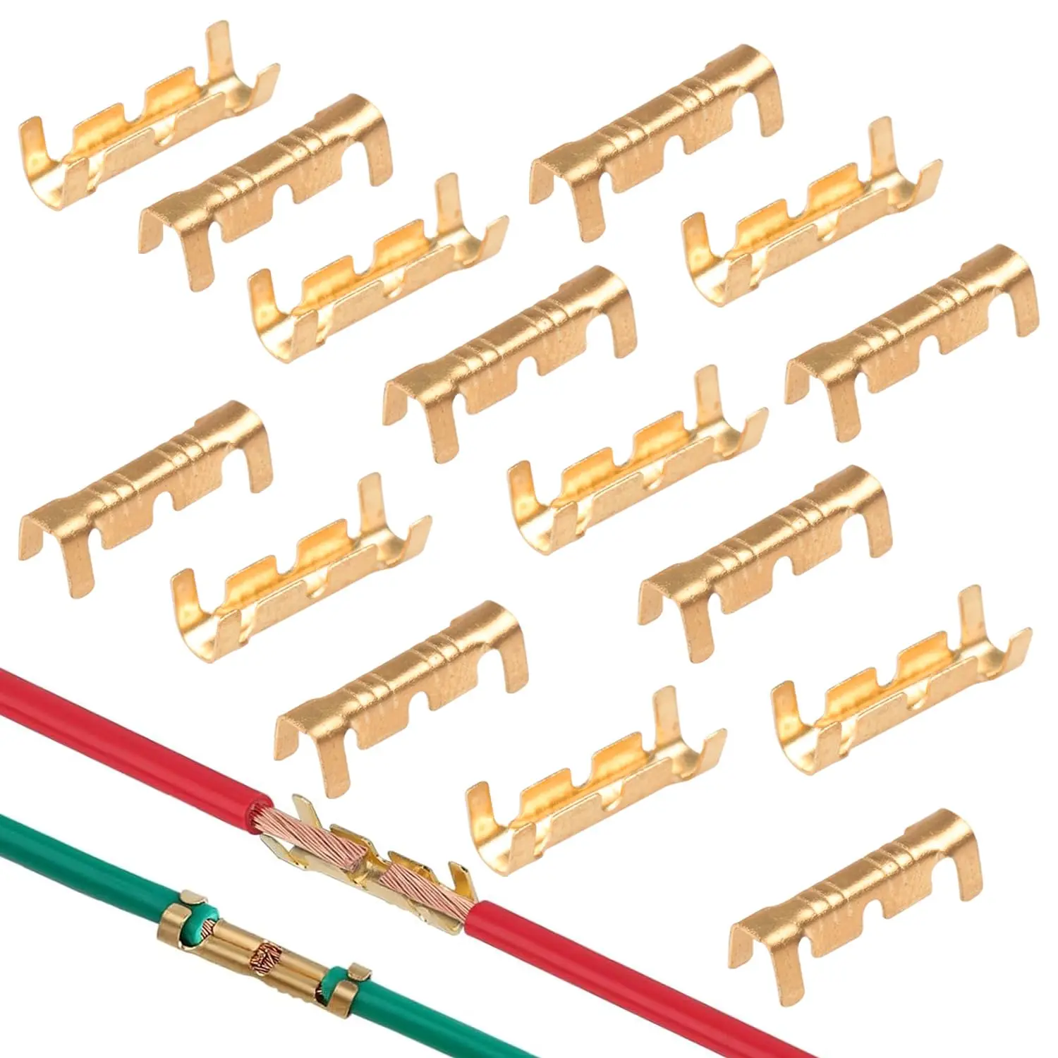 100pcs 453/453C U-shaped Terminal Wire Quick Connector Terminal Small Tooth Fascia Terminal 0.5-1.5mm2/2.5-4.0mm2