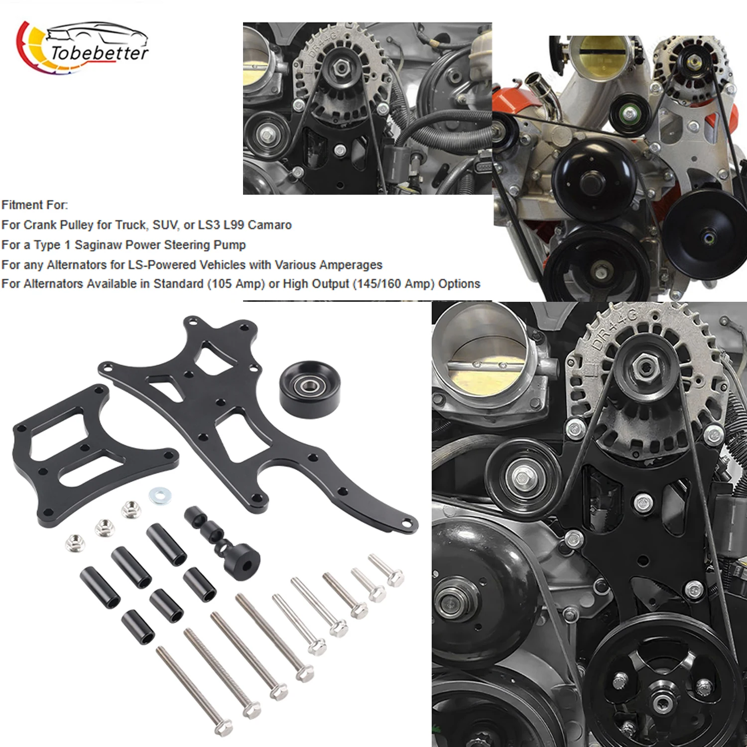 support-de-conversion-et-de-mise-a-niveau-pour-alternateur-et-direction-assistee-ls-truck-suv-12554030-pour-chevrolet-lq4-lq9-ly5-48l-53l-60l