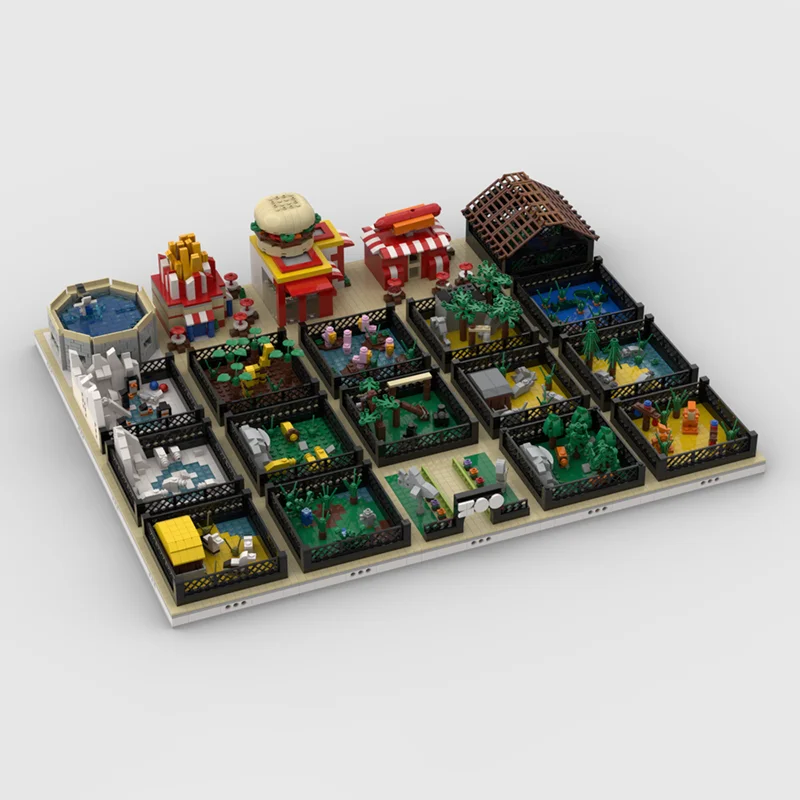 6682 قطعة MOC وحدات حديقة الحيوان بناء MOCs نموذج مصغر بناء هدية الكريسماس كتل اللعب العمارة تجميع فكرة عيد ميلاد الاطفال #3