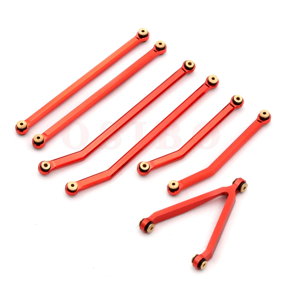 CNC Aluminum High Clearance Chassis Links for Axial SCX24 AXI00005 Jeep Gladiator 1/24 RC Crawler Car Parts