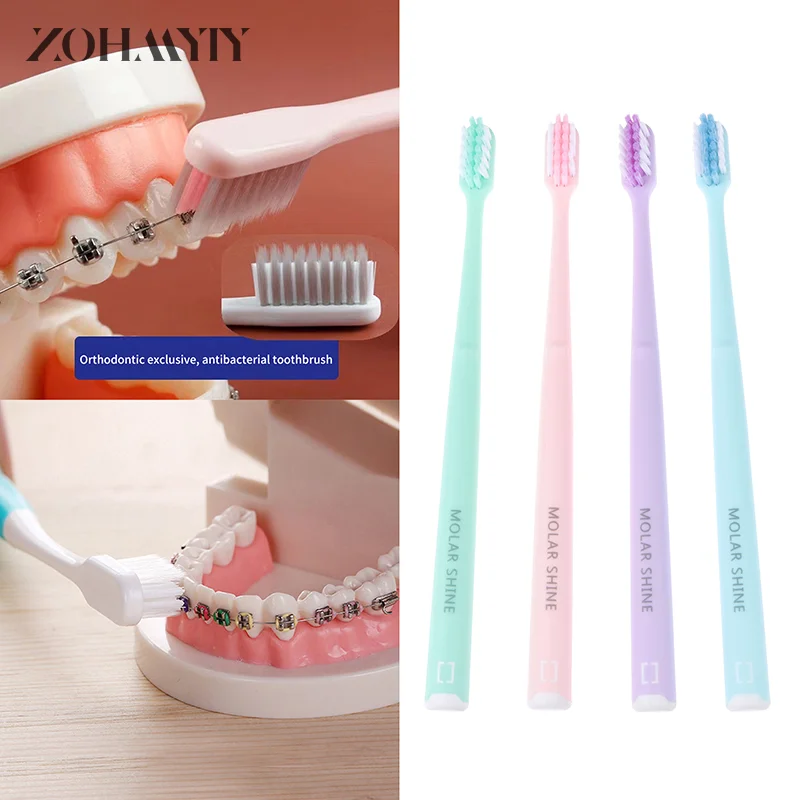 1 Pcs Deeply Clean Orthodontic Braces Adult Orthodontic Toothbrushes Dental Soft Toothbrush