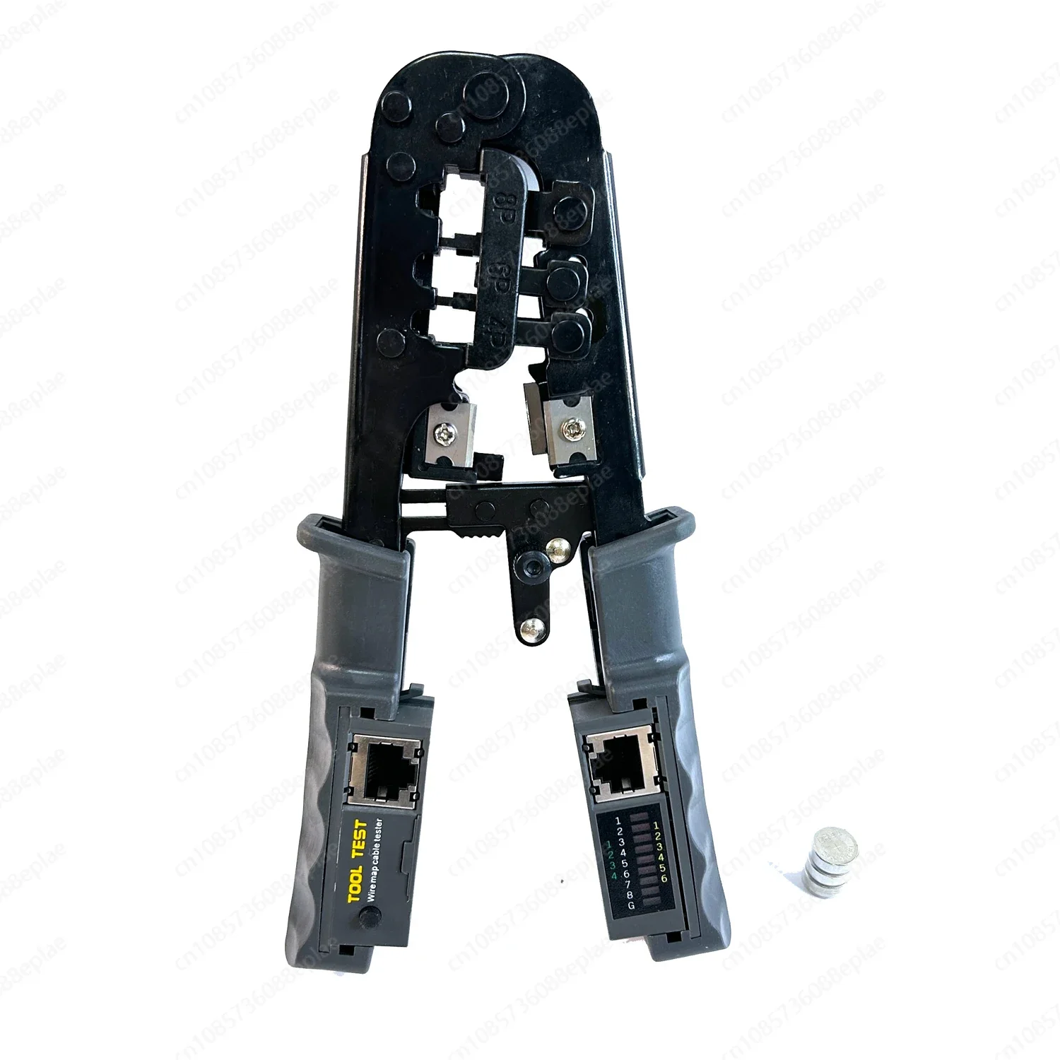 YY Ethernet Cable Stripper Modular Multifunctional Thread Cutting Machine Rj11 Rj12 Rj45 6p 8p Crimping Tool with Tester