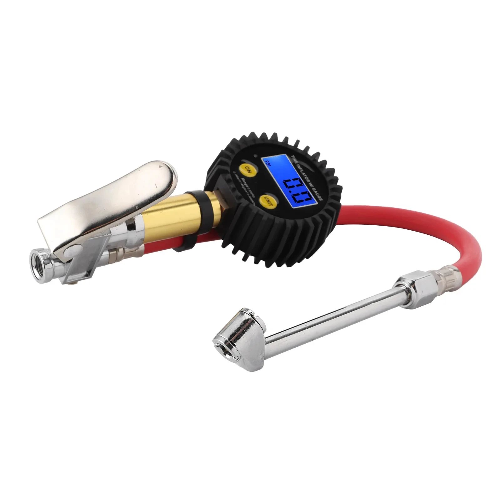 Bomba de ar para inflar pneus com medidor de pressão digital universal para carro e motocicleta 3-200PSI