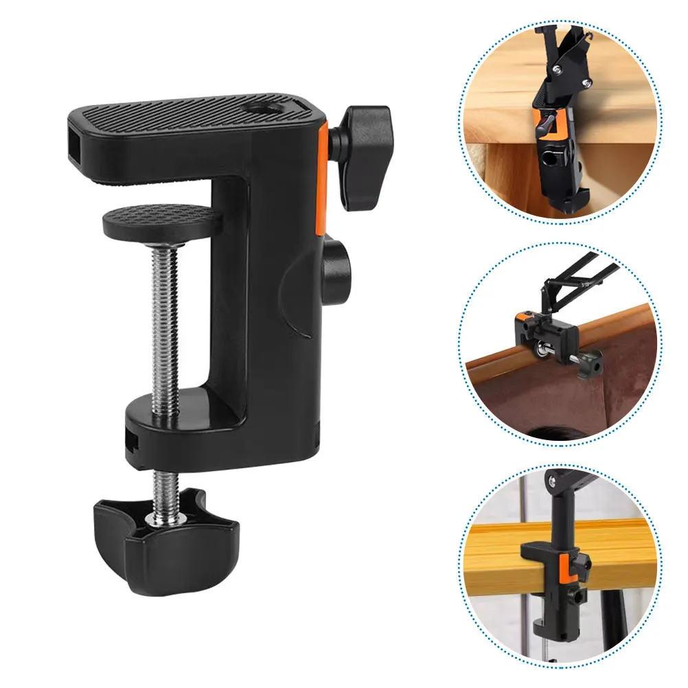 Adjustable Desktop Microphone Stand Base Clamp Boom Arm Holder Table Mount C Clip Desk Clamp Microphone Suspension Boom Scissor