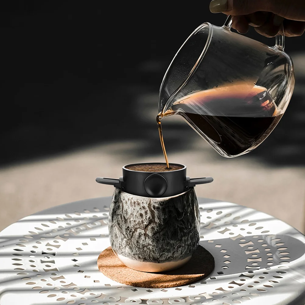 

Набор для домашнего заваривания кофе: фильтр-чашка из высококачественной нержавеющей стали, аксессуар для приготовления кофе в баре, кемпинге, офисе, для самостоятельного заваривания