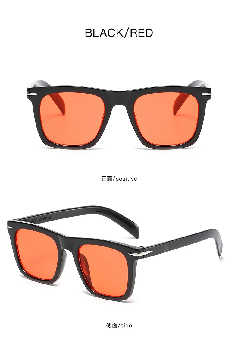 Neue High Definition Männer Frauen Sonnenbrille Quadratische Sonnenbrille UV400 Sonnenbrille Designer Sonnenbrille Hohe Qualität – Detail 9