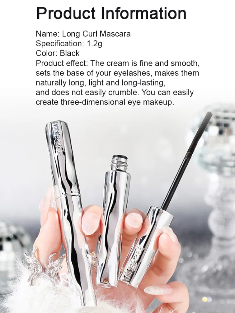 Brosse Ultra-fine définition longue durée Mascara raciné apprêt pour cils imperméable sans taches Curling Mascara outil de maquillage séchage rapide