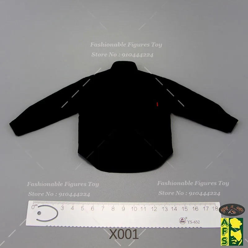 AFS 1/6 メンズ ソルジャーシャツ ストリートファッション 長袖ブラウス 無地 ラペル ルーズトップス フィット 12インチ アクションフィギュア ボディドール