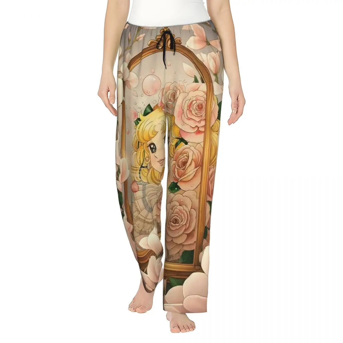 

Женские пижамные брюки Custom Candy Candy в стиле аниме/манга с карманами для дома и сна