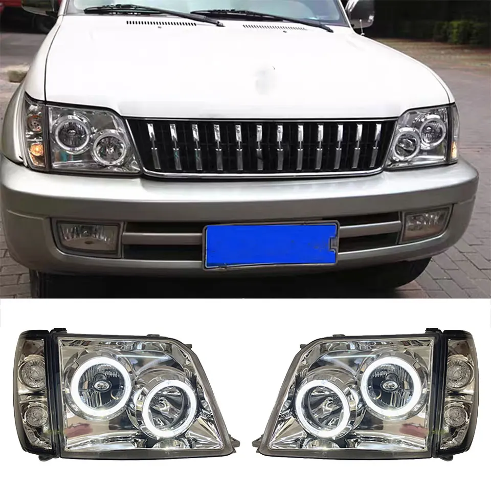 ペア車のヘッドライトトヨタランドクルーザープラド LC90 FJ90 RZJ90 ペア車のヘッドライトトヨタランドクルーザープラド LC90 FJ90 RZJ90