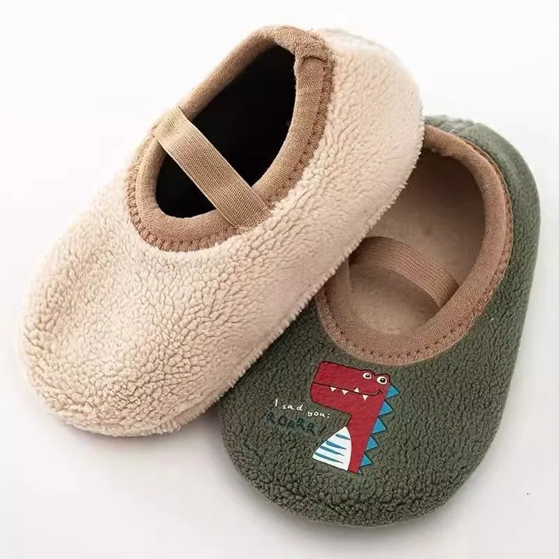Spring and Autumn Children's Indoor Soft Shoes Floor Socks Quiet Lightweight Anti Slip Baby's Indoor Home Shoes for 1-2 Year