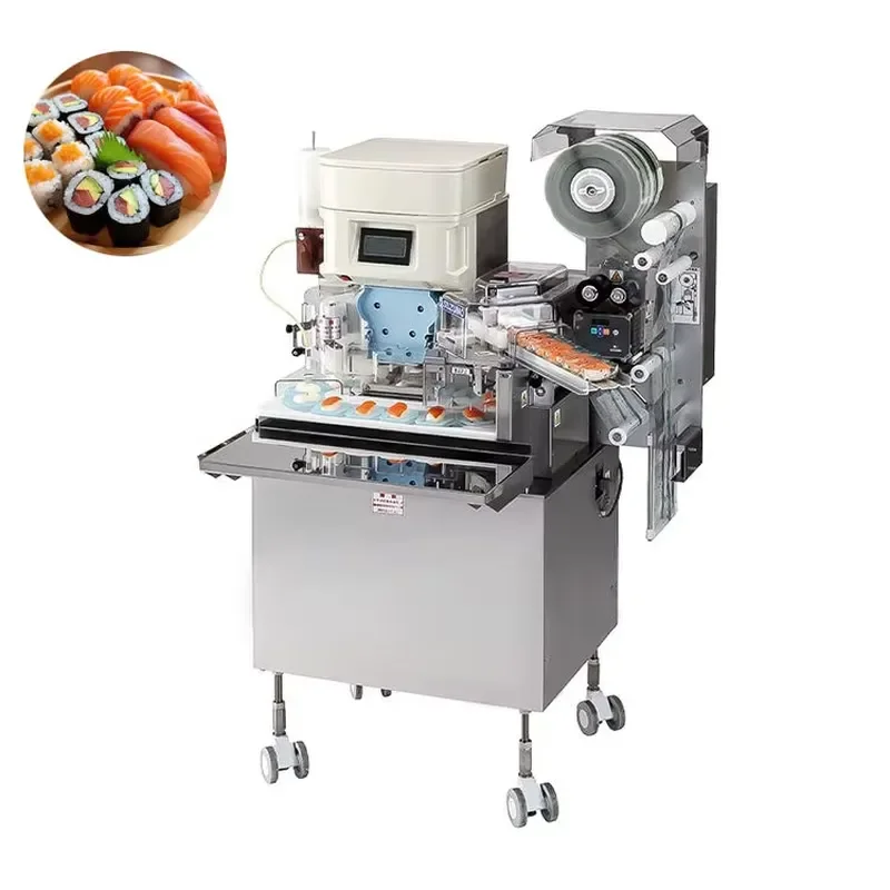 The Newest Professional Sushi Roll Packing Machine Easy to Operate Large Capacity for Sales Sushi Forming Packing Machine