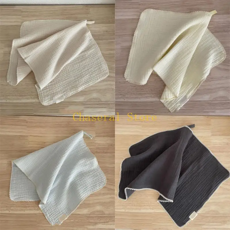 

E7CE Kids Cotton Face Towel 4 Layer Washcloth Soft Weave Not Deforming Washing Cloth