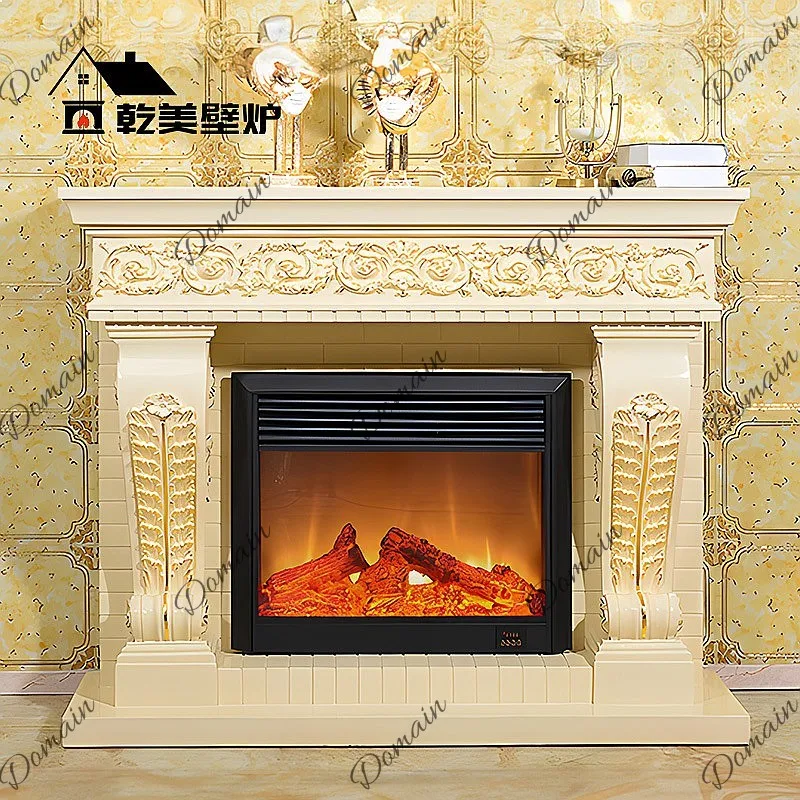 Foshan Factory Direct Electric Fireplace Insert Heater Realistic Flame Energy Saving Decorative