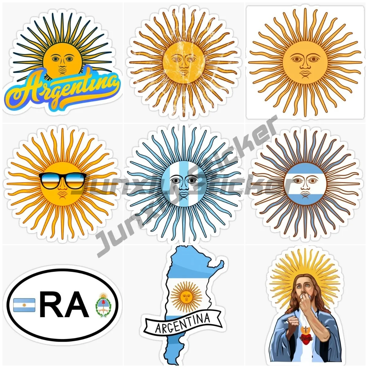 

Argentina Flag The Sun in May Map Code Wall Room Truck Window Bike Accessories Car Glass Camper Off-road Helmet Van PVC Decal