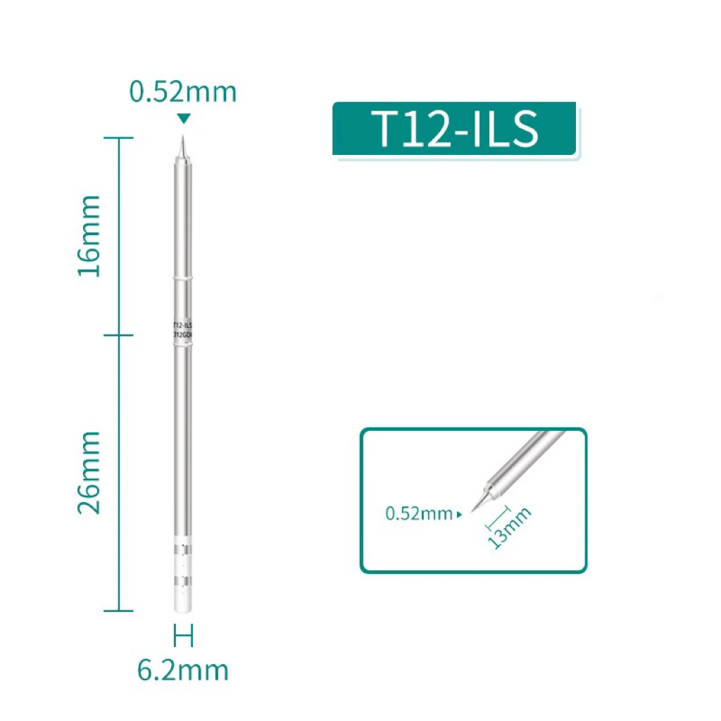 3Pcs T12 Electric Soldering Iron Tips T12-BC2 KU ILS For Hakko fx951 PTS100 PDS300D DIY Soldering Station Kits