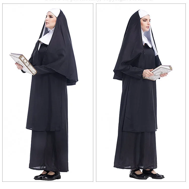 زي تنكري للأخوات للعروض المسرحية وحفلات الزفاف والمضيفات والعرائس وحفلات الهالوين مصنوع من البوليستر