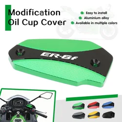 Motorcycle Front Fluid Reservoir Cover Brake Fuel Tank Oil Cup Guard For ER-6N ER-6F NINJA 650 ER6N ER6F ER4N