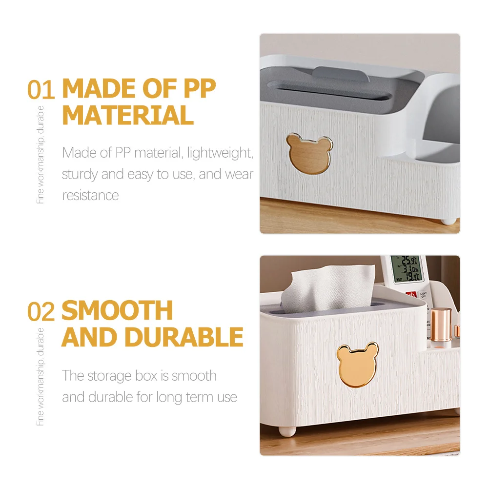 

1pcs Paper Tissue Box Lightweight Desktop Organizer Napkin Holder Storage Container For Home Living Room Bedroom Tissue