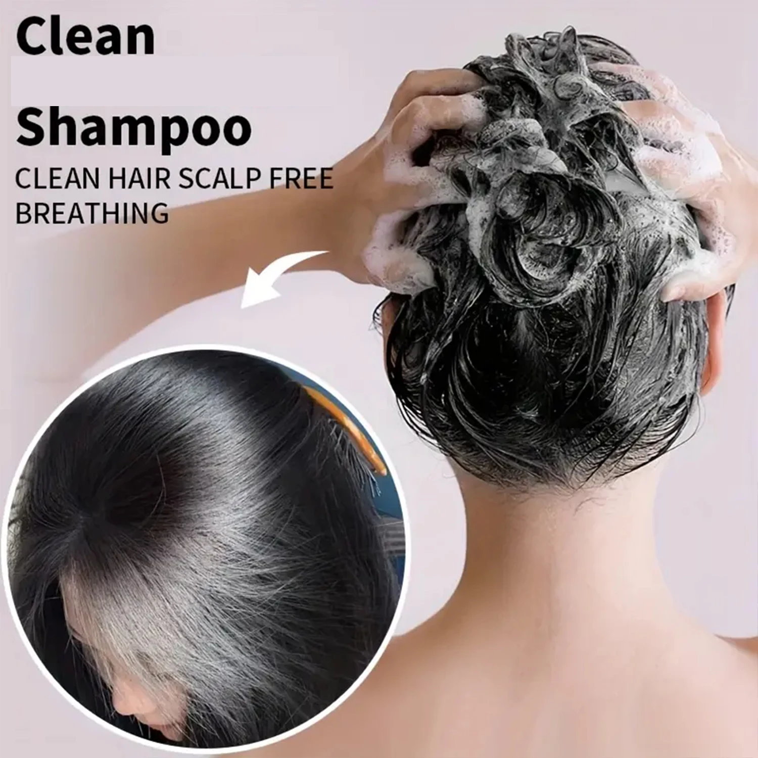 شامبو طين البحر الميت للشعر الجاف والتالف - مع زيت الجوجوبا والبيوتين وحمض الهيالورونيك SLS وخالي من البارابين