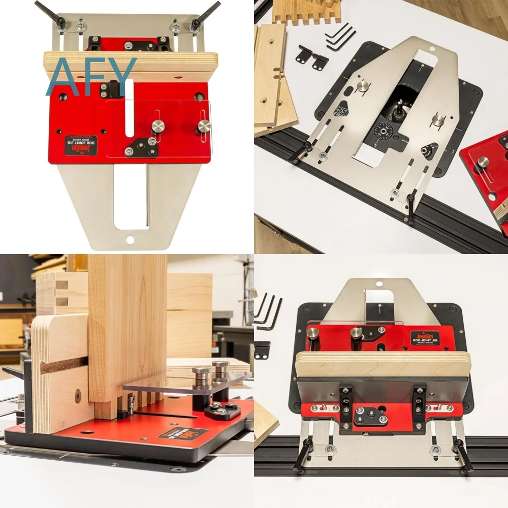 Precision Box Tenon Fixture for Milling Machine Woodworking Jig for CNC Router Table Joinery Tool for Cabinet Making