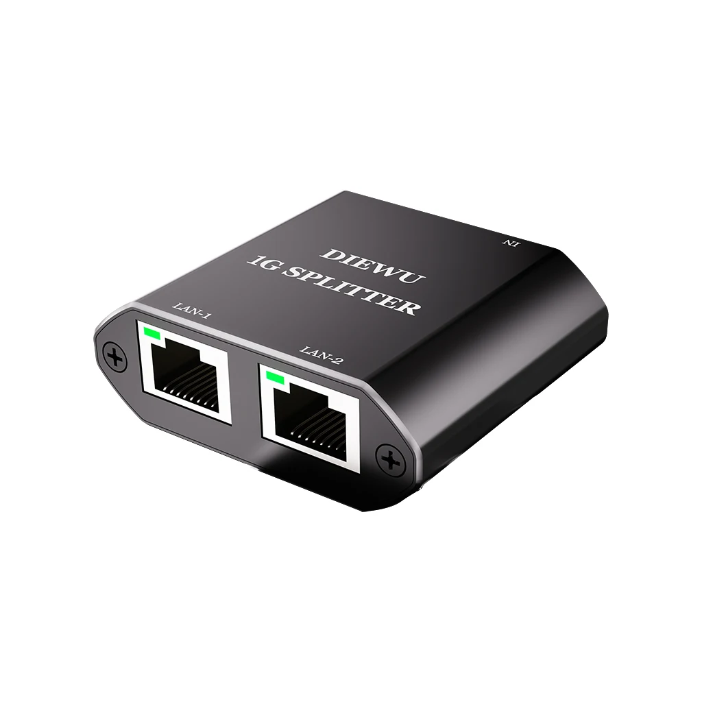 Gigabit Network Cable Splitter Adapter Plug and Play 1000M Game Unmanaged Ethernet Switch Dock Station RJ45 Converter Extender