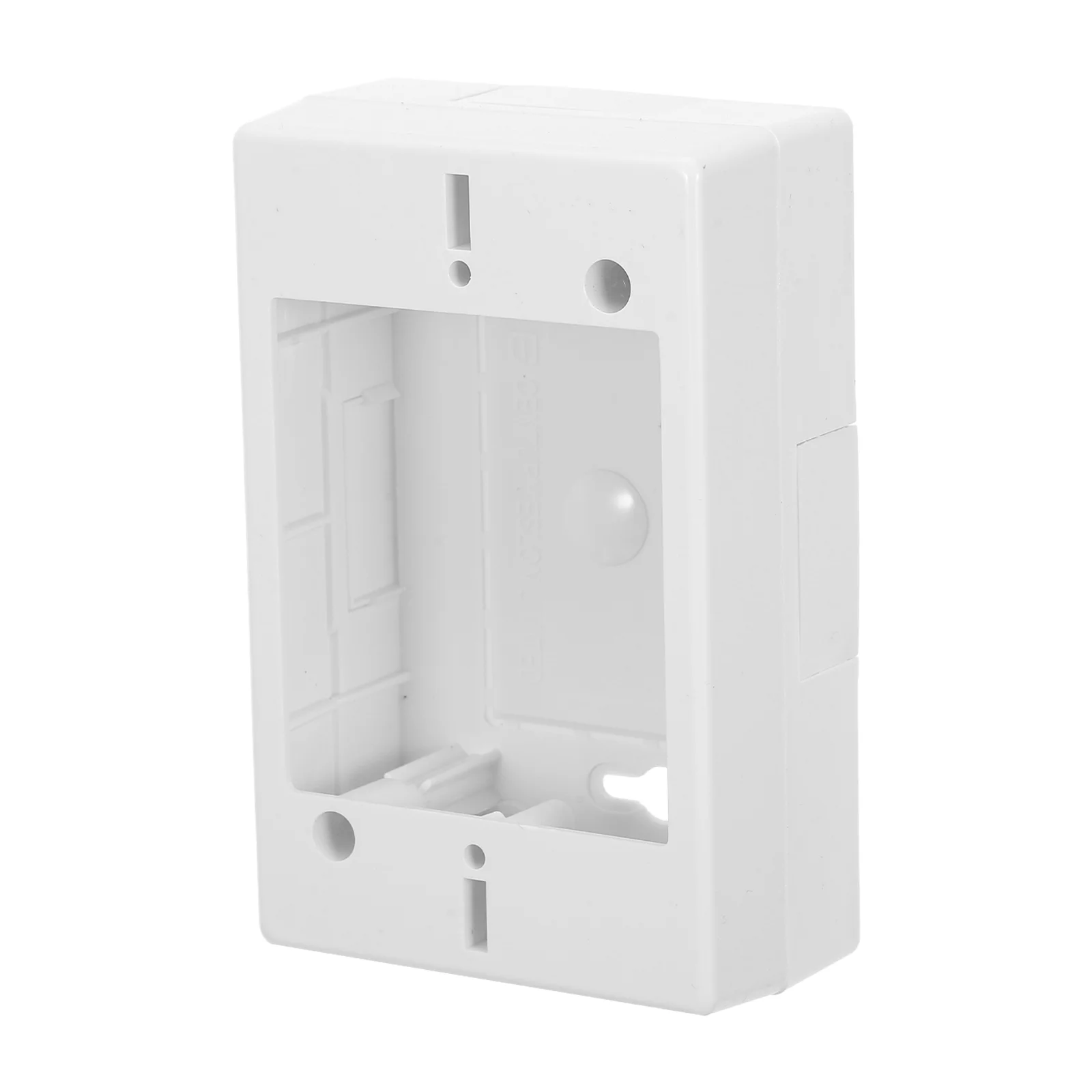 Rocker Switch Junction Box Socket Single Cable Wall Plate Power Board Outlet Boxes Strip Cover Home Recessed White