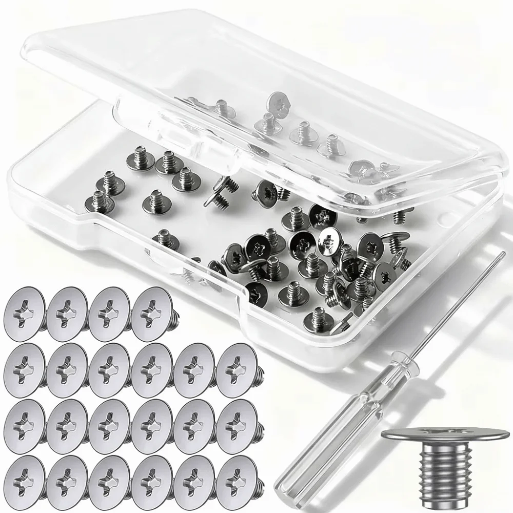 50PCS Flat-head Phillips M.2 SSD Mounting Screws Carbon Steel Boxed Computer Installation Screw Kit Universal