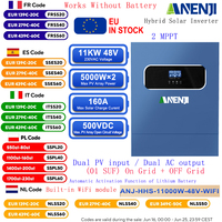 11KW 6.2KW 4KW Hybrid Solar Inverter Pure Sine Off Grid Tie Inverter 48V 24V 230VDC Built-in 160A 120A 100A MPPT Solar Charger