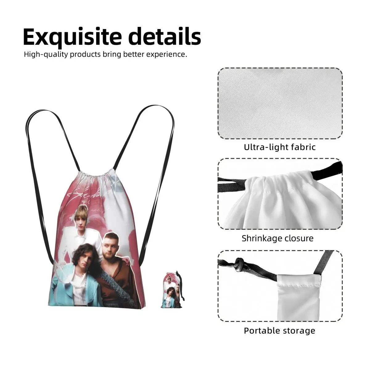 Ziferblat Bird Of Pray Ukraine Eurovision 2025 Drawstring Backpack Sports Gym Bag Lightweight Storage Drawstring Bag Men Women