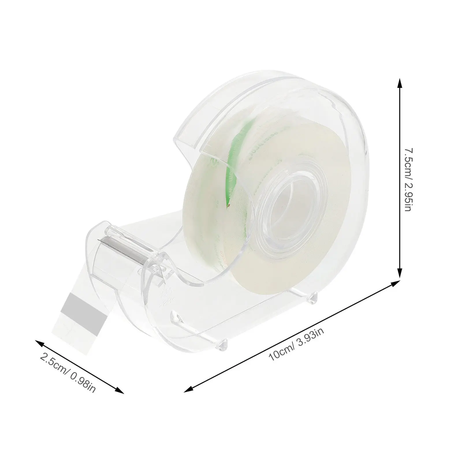 Office Tape Dispenser Plastic Refillable Handheld Unit for Washi Masking Roll Storage Automatic Desk Dispensing Convenience