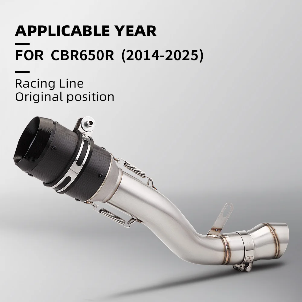 

Подходит для мотоциклов CBR650 CBR650R CB650R 2019-2022, CB 650F CBR650F 2014-2018. Выхлопная система Slip-on, глушитель 60 мм.