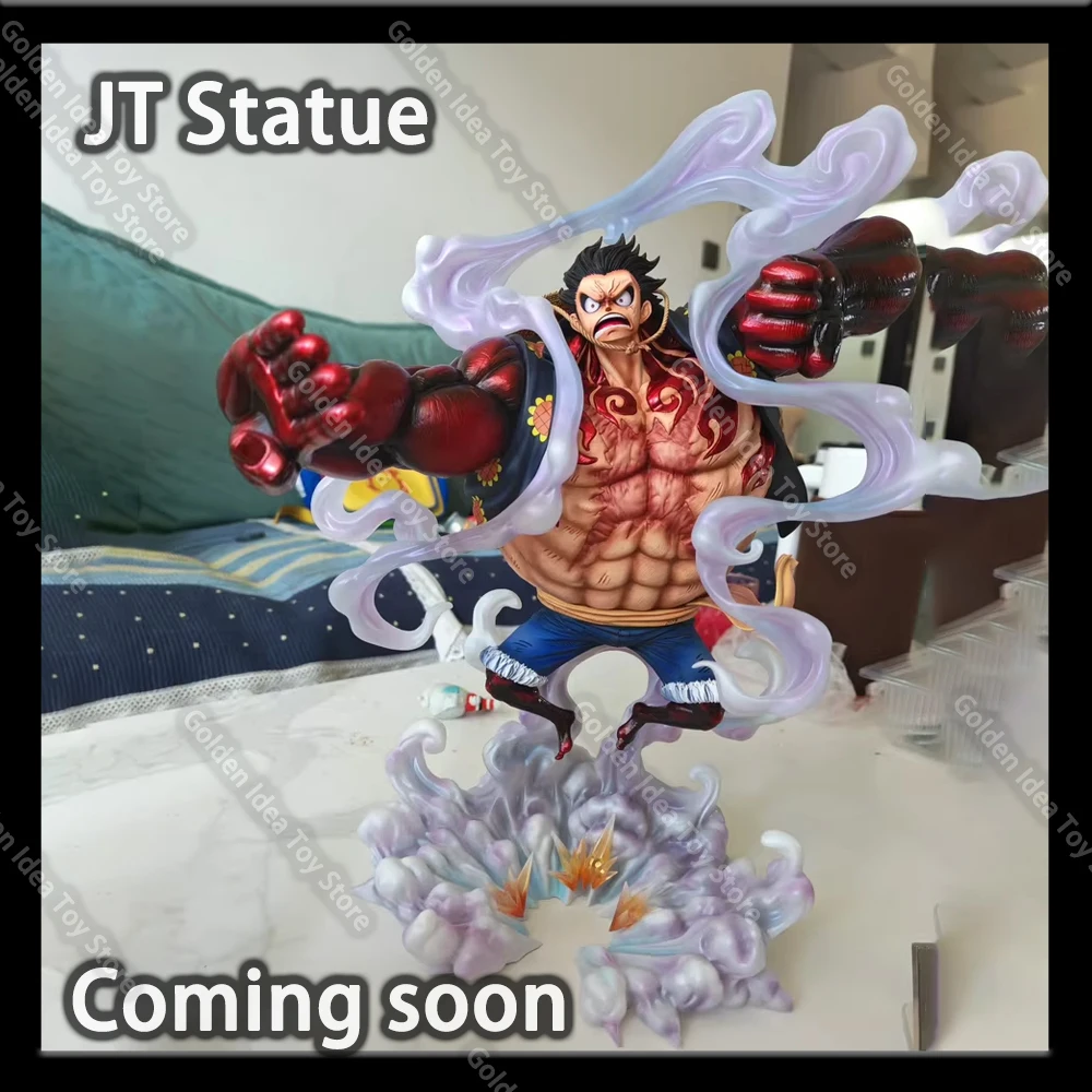 

In Stock 37cm Jt Statue Monkey D. Luffy Gear 4 Model Dolls Figurine One Piece Anime Figure Collectible Toys Desk Decor Gifts