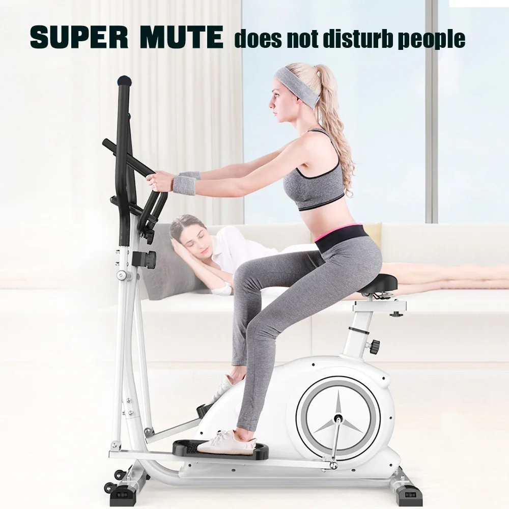 Home 8-speed adjustment Magnetron mute desk cross trainer elliptical exercise machine