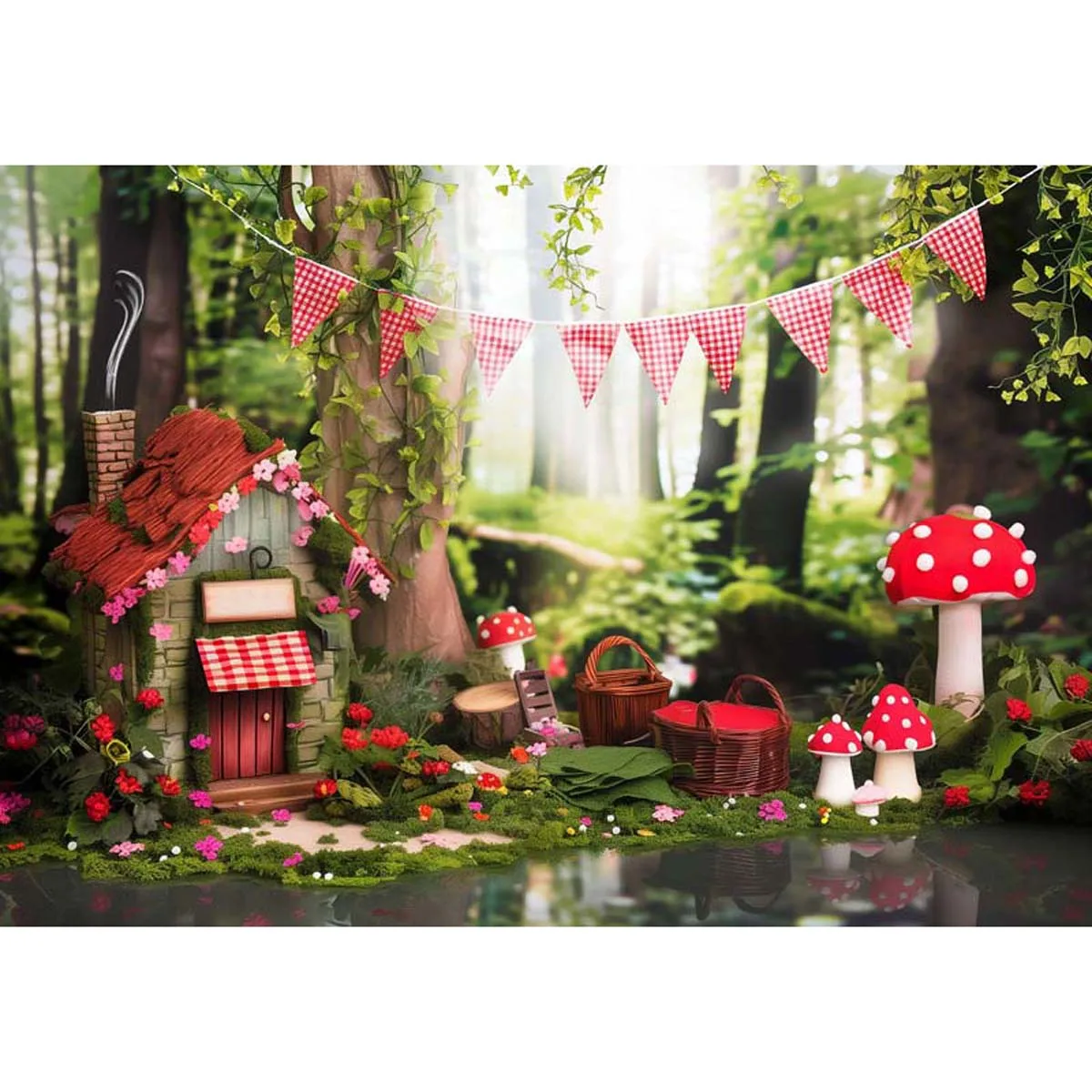 

Allenjoy Fairy House in Enchanted Woods Backdrop