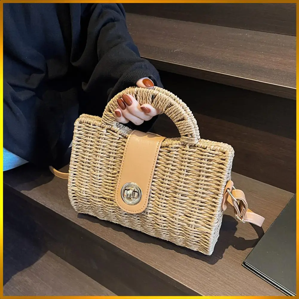 

Women Slouchy Tote Handbag Adjustable Strap Weaving Crossbody Bag Trendy Messenger Bag Braid Carrying Bag Chic Hobo Bag