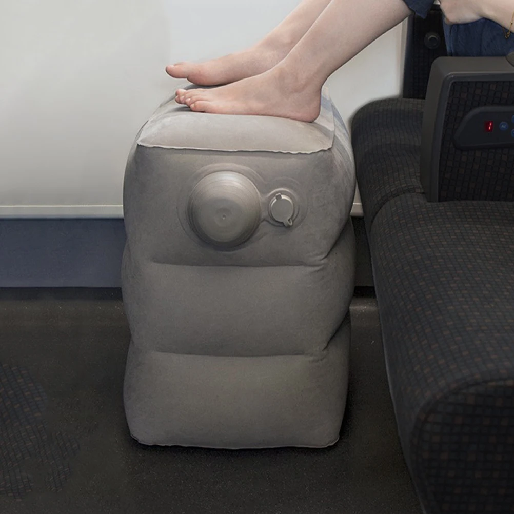 

Inflatable Footrest Comfortable Wear-Resistant Leg Pillow For Travel Foldable Foot Rest Pillow Pvc Material Easy Clean Travel