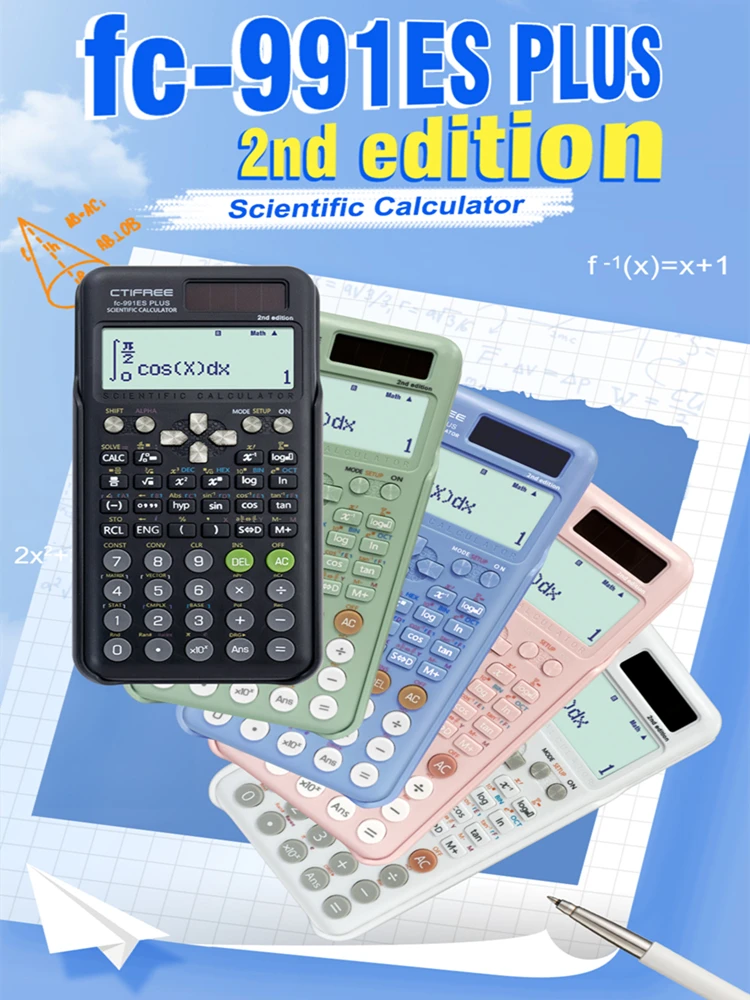 

Designed specifically for students taking exams, function calculator.Multifunctional scientific calculator—417 functions.