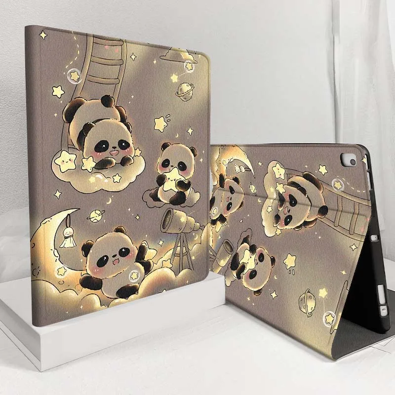 Cartoon Panda Star Cloud For Samsung Galaxy Tab S11 S10 S9 S8 S7 S6 A11 A9 A8 A7 10.5 10.4 Lite FE Plus Inch Tablet Case
