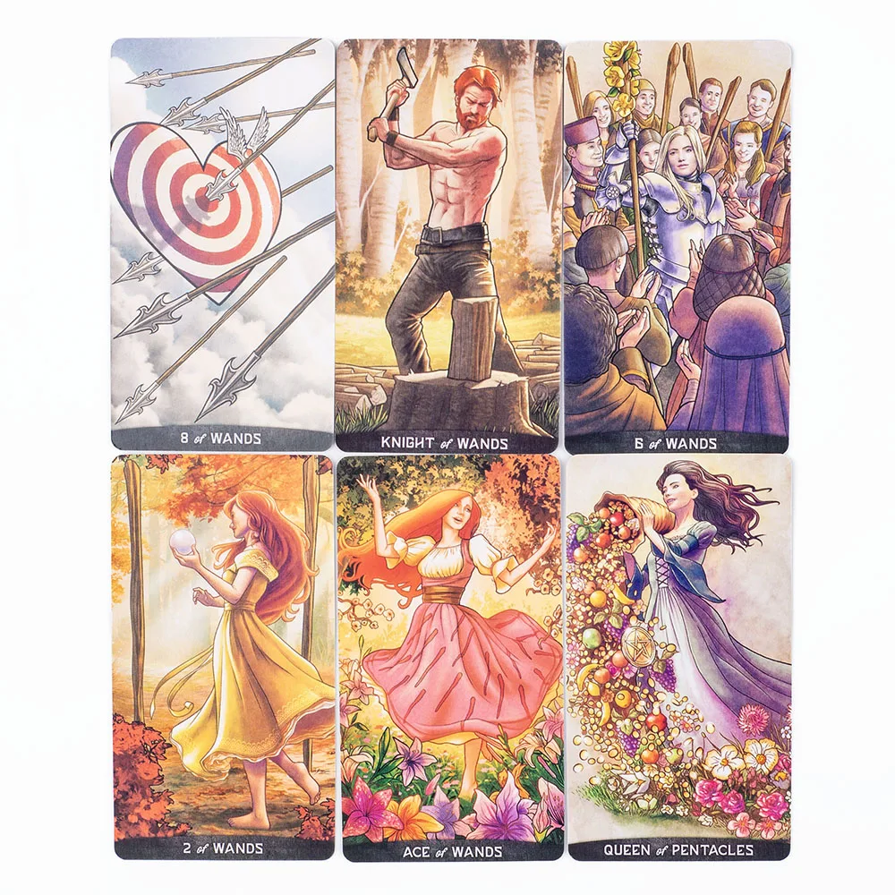 Hot Selling Gregory Scott Tarot 78-Card Deck English Visions For Beginners Puzzle Leisure Family Friend Party Game 11.1*6.1cm