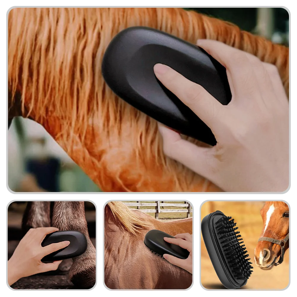 Multipurpose Equestrian Horse Cleaning Brush Bridegroom Pet Grooming Tools Pp Livestock Hairbrush