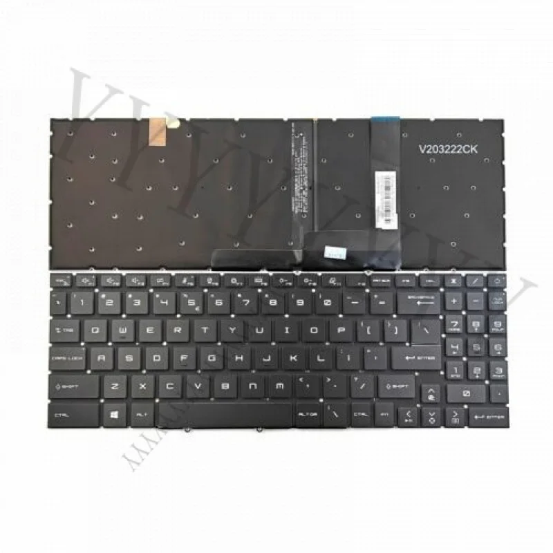 

q+New Backlit Keyboard for MSI WF66 WF66-11UI WF66-11UJ WF76 WF76-11UI WF76-11UJ