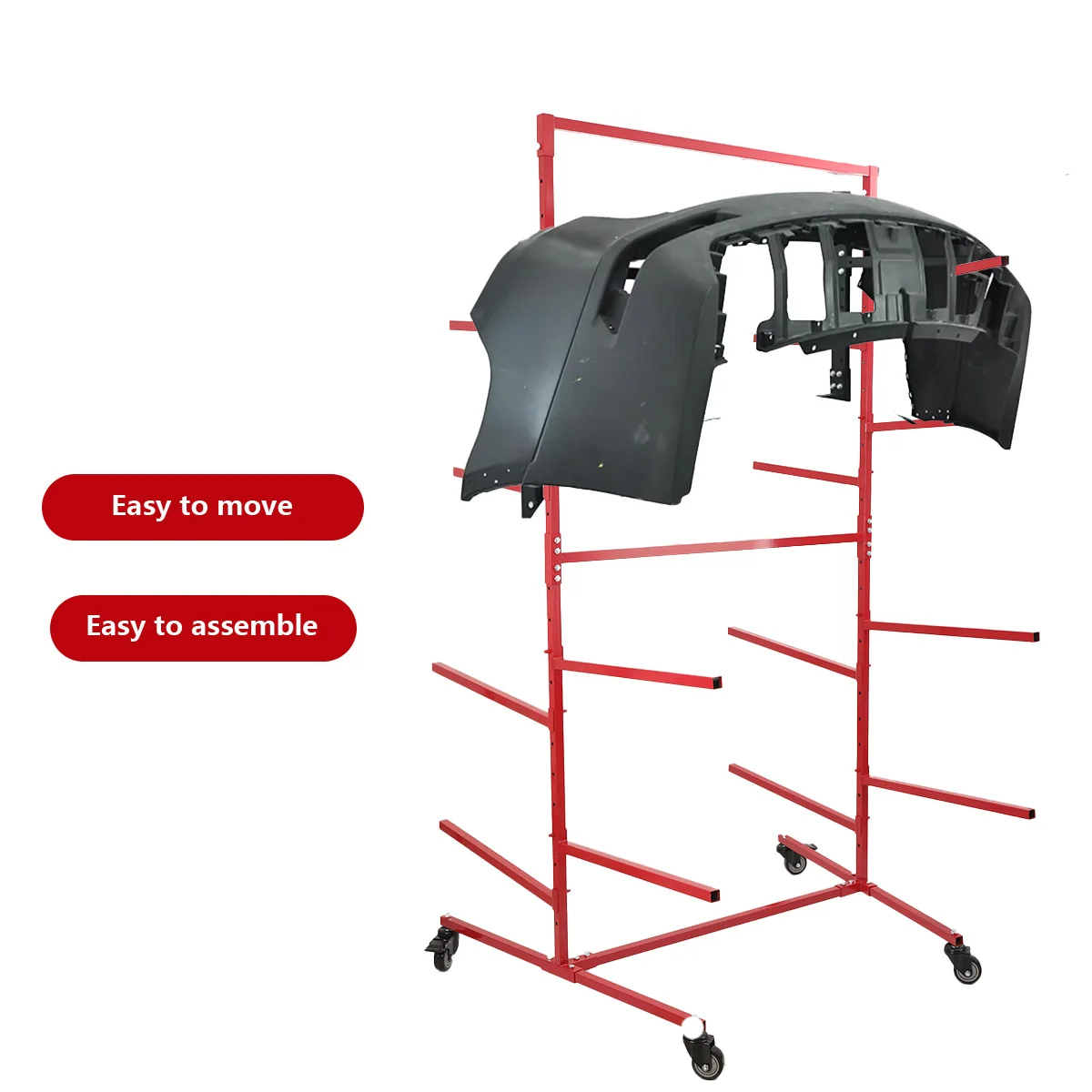 Portaoggetti per paraurti mobile a doppia faccia a quattro strati con puleggia Portaoggetti per paraurti per auto rimovibile Strumenti di riparazione automatica
