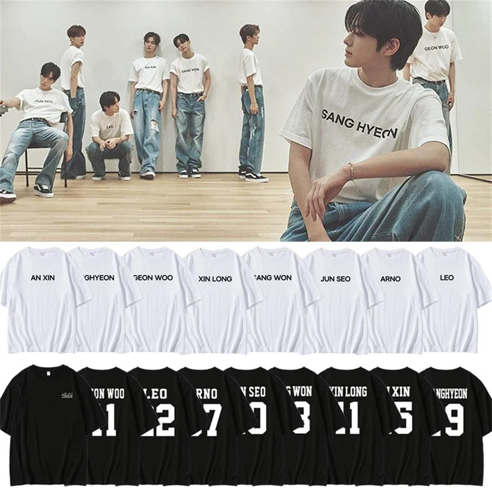 Idols ALD1-Camiseta de concierto ALPHA DRIVE ONE, cuello redondo, manga corta, ANXIN SANGWON XINLONG GEONWOO ARNO, ropa de soporte para fanáticos